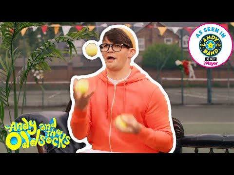 Mac Overcomes His Fear of Tennis | Series 3 | Andy and the Band