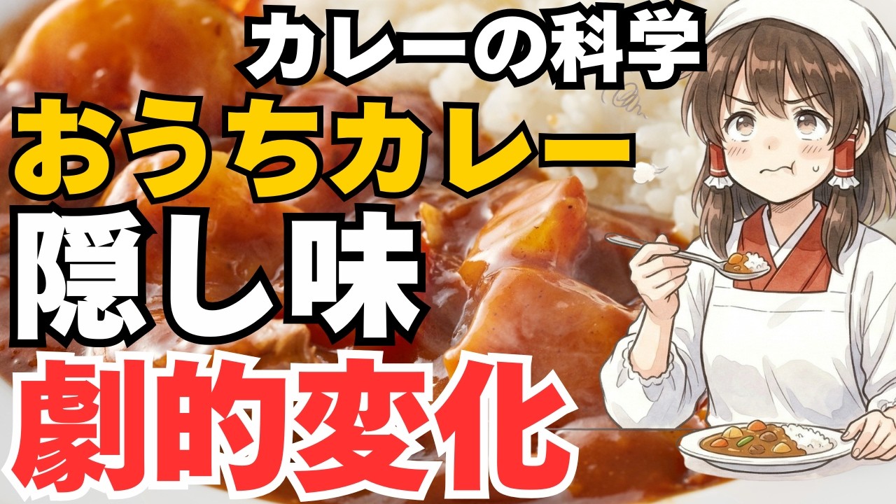 料理科学で作るカレー　隠し味で変わる！味がぼやける・コクが出ない悩みを解決！深みを出す7要素からチート調味料の秘密、最強隠し味コンボ15選と禁断の複数ルー掛け合わせ術までなぜを徹底解説【カレーの科学】