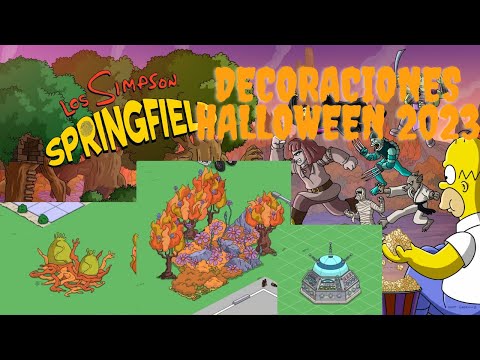 Los Simpson Springfield decoraciones Halloween 2023