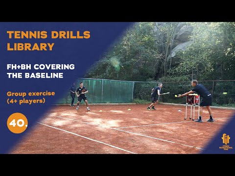 GROUP DRILLS - FH+BH COVERING THE BASELINE