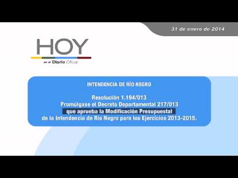 Hoy en el Diario Oficial 31 de enero de 2014