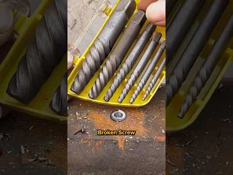 This Broken Screw Extractor Set will help you when you bust a nut! 🛠️🔥 #tools #besttools #screw