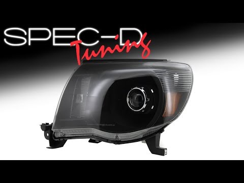 SPECDTUNING DEMO VIDEO: 2005-2011 TOYOTA TACOMA PROJECTOR HEADLIGHTS
