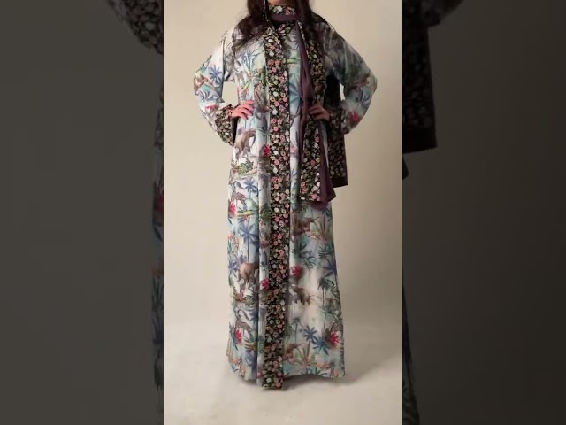 عباية لف بنمط الطبيعة من ريموش