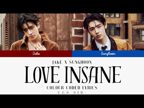 AI COVER | SUNGHOON & JAKE 'LOVE INSANE' By MAX (feat. JAY of ENHYPEN)' Lyrics [Color Coded_Eng]