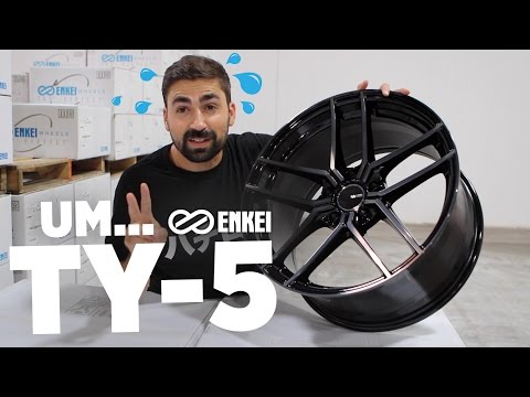 The Enkei TY-5 Pearl Black Tuning Series Wheel