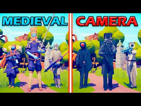 CAMERAMAN TEAM vs MEGA MEDIEVAL TEAM - Totally Accurate Battle Simulator | TABS