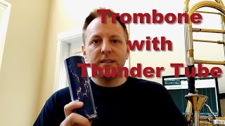 Video thumbnail for Trombone with Remo Thunder Tube Spring Drum by Quiet Horn