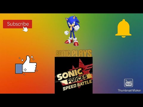 sonic plays sonic forces speed battle