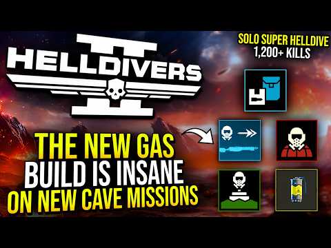 Helldivers 2 - The New Gas Build Dominates Terminid Cave Missions (Solo Super Helldive)