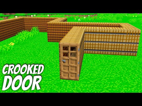 Peach Craft - I found a CROOKED DOOR in Minecraft ! What's INSIDE the CURSED DOOR ?