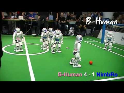 B-Human vs. NimbRo (German Open 2011, SPL, Final) - Second Half