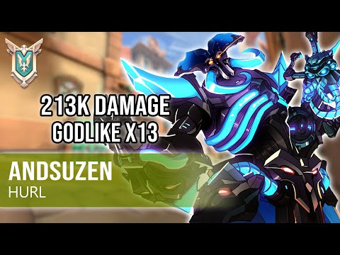 213K Damage Godlike X13 Andsuzen Dredge Paladins Competitive (Master) HURL