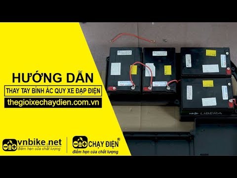 HƯỚNG DẪN THAY BÌNH ẮC QUY XE ĐẠP ĐIỆN