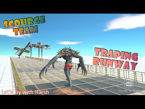 Who is Destroy Death Traping Runway | Scourge Team Run | arbs mobile | animal revolt battle simulato