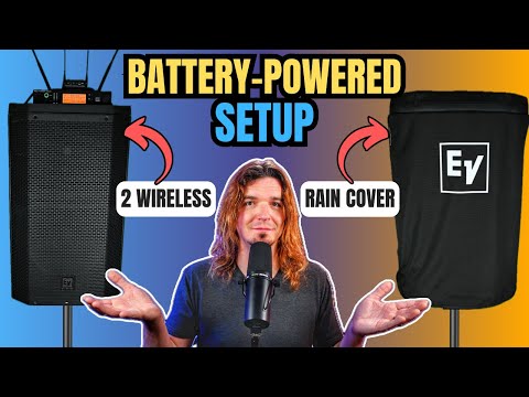 The BEST BATTERY-POWERED Setup For RUNNING SOUND at Weddings
