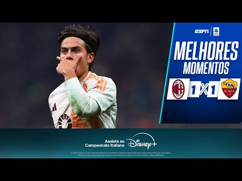 Gols e lances de Milan x Roma