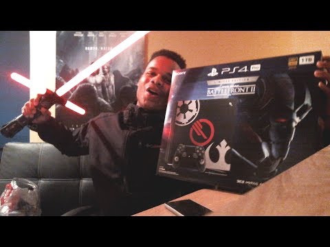 STAR WARS Battlefront 2 Ps4 Pro Limited Edition Bundle Unboxing (BEST LOOKING PS4 yet)