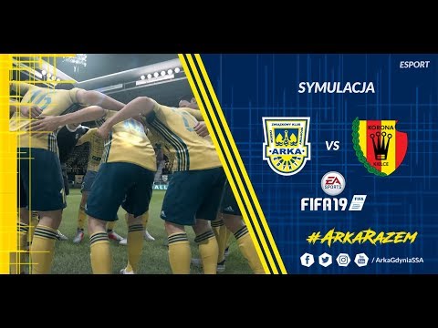 Symulacja meczu Arka Gdynia - Korona Kielce