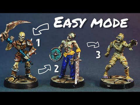 How to Paint Heroquest Skeletons Zombies and Mummies with Contrast