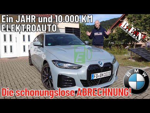 Ein JAHR und 10.000 KM ELEKTROAUTO - Die schonungslose ABRECHNUNG! #bmwi4