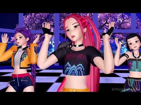 [MMD] (G)I-dle Tomboy - HUNTR/X Rumi, Zoey, Mira dance Kpop Demon Hunters Huntrix