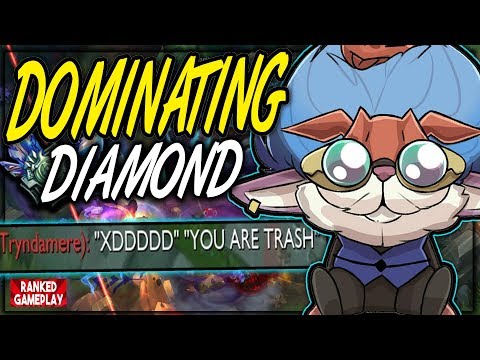 BULLYING A DIAMOND TRYNDAMERE TOPLANE WITH HEIMERDINGER! ONE ITEM SNOWBALL? - League of Legends