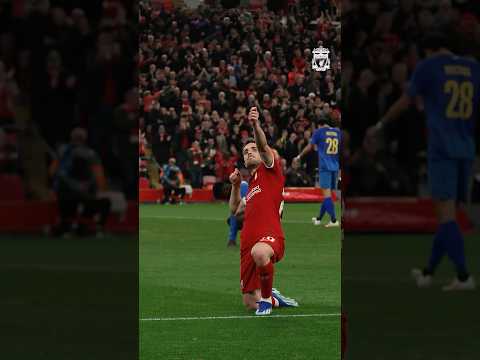 🏹 Another goal, another celebration for Jota 😏 #LFC #Shorts #UEL