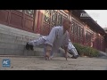 Shaolin monks perform fast, powerful kungfu