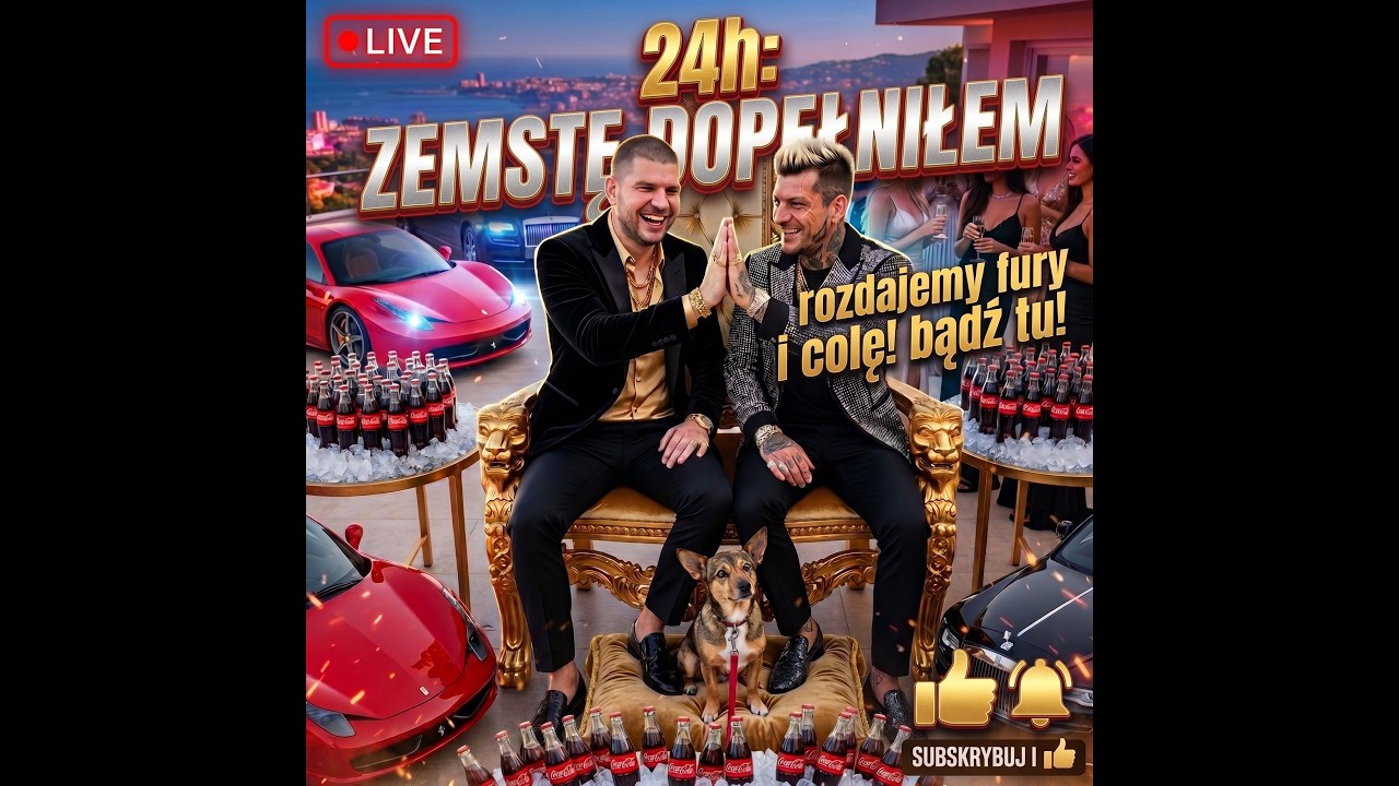 Dawid Jasper Zajebisty niesamowite live widzowie 24h Do godziny 4:01 🦽🦽🦽