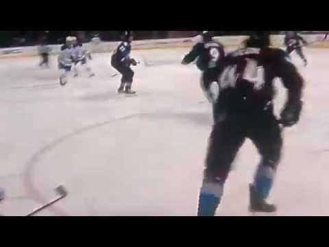 Ryan Wilson Injures Taylor Hall With A Huge Hit (November 26, 2011)