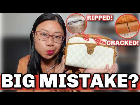 REGRETTING This $117 Impulse Buy? Old & Torn Vintage Gucci Bag! Including Mod Shots + What Fits