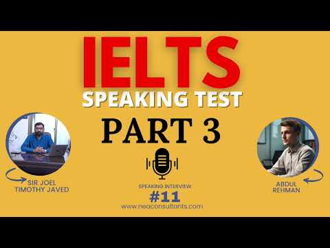 IELTS Speaking Test 11 | Part 3 | Band 5.5 | Nasim English Academy | 2024