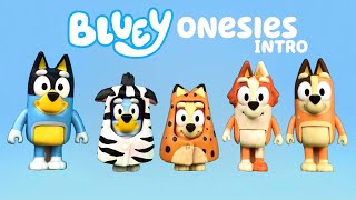 BLUEY Intro With Onesies and Brandy 🎶 | Pretend Play with Bluey Toys | Disney Jr | ABC Kids