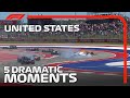 Top 5 Dramatic Moments | United States Grand Prix