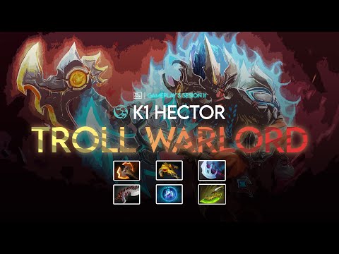 🔥TOP 1 SA: K1 Hector - Troll Warlord "1vs5" Build 7.32d (Dota 2 Pro Gameplay 2023)