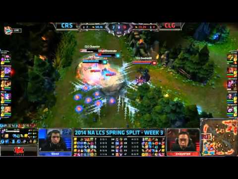 Doublelift and Chauster duo are back - CRS vs CLG W3D1 - 2014 NA LCS Spring Split