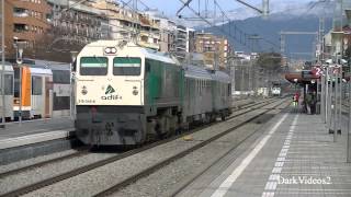 preview picture of video '319.340 Tren Auscultador ADIF - 23 Enero 2013 - Granollers-Centre'