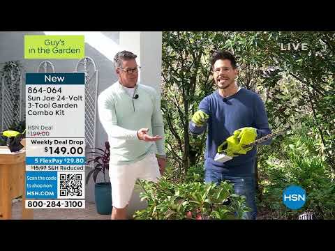 Sun Joe 24Volt 3Tool Garden Combo Kit