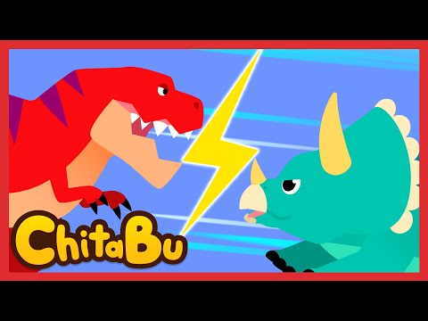 T-Rex vs. Triceratops | Beliebte Kinderlieder | #Chitabu