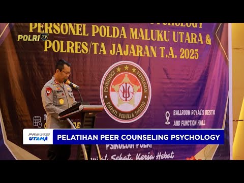 KAPOLDA MALUT BUKA PELATIHAN PEER COUNSELING PSYCHOLOGY