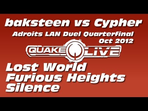 baksteen (POV) vs Cypher - Adroits Lan Duel Quarterfinal [Oct 2012] (Quake Live Shoutcast)