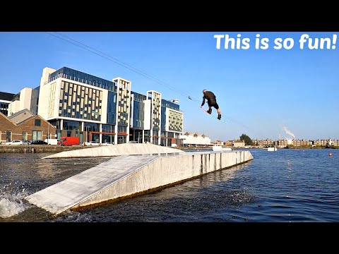 Boosting from the FunBox - Wakeboarding