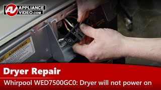 Whirlpool Dryer Repair — Will Not Power On — Terminal Block