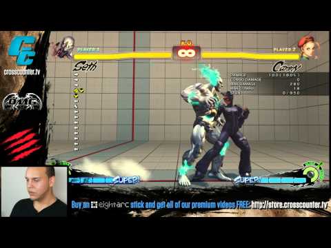Seth vs. Cammy Tutorial by MCZ.DMG.OnlineTony (@OnlineTony_) w/gootecks - SSF4AE 2012