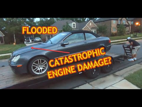 Seized engine? Flooded Mercedes from the auction. Win or Fail?