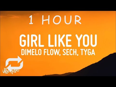 [ 1 HOUR ] Dimelo Flow, Sech, Tyga, JI - Girl Like You (Lyrics)Letra