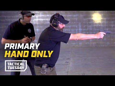How To Shoot A Gun With Your Dominant Hand Only (Tactical Tuesday)