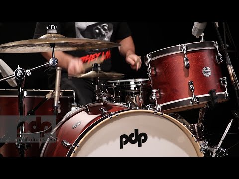 The PDP Concept Classic Wood Hoop Kit complemented​ by the rhythmic stylings of Dave Elitch
