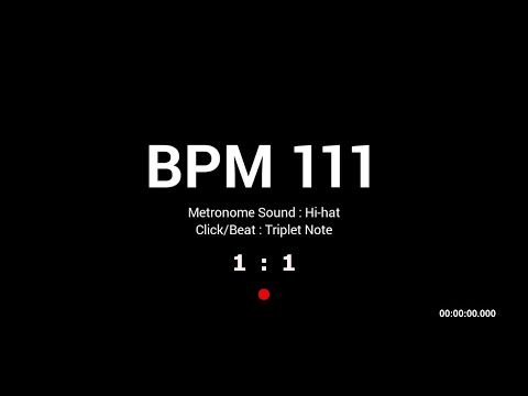 Metronome BPM 111 / Hi-hat / Triplet